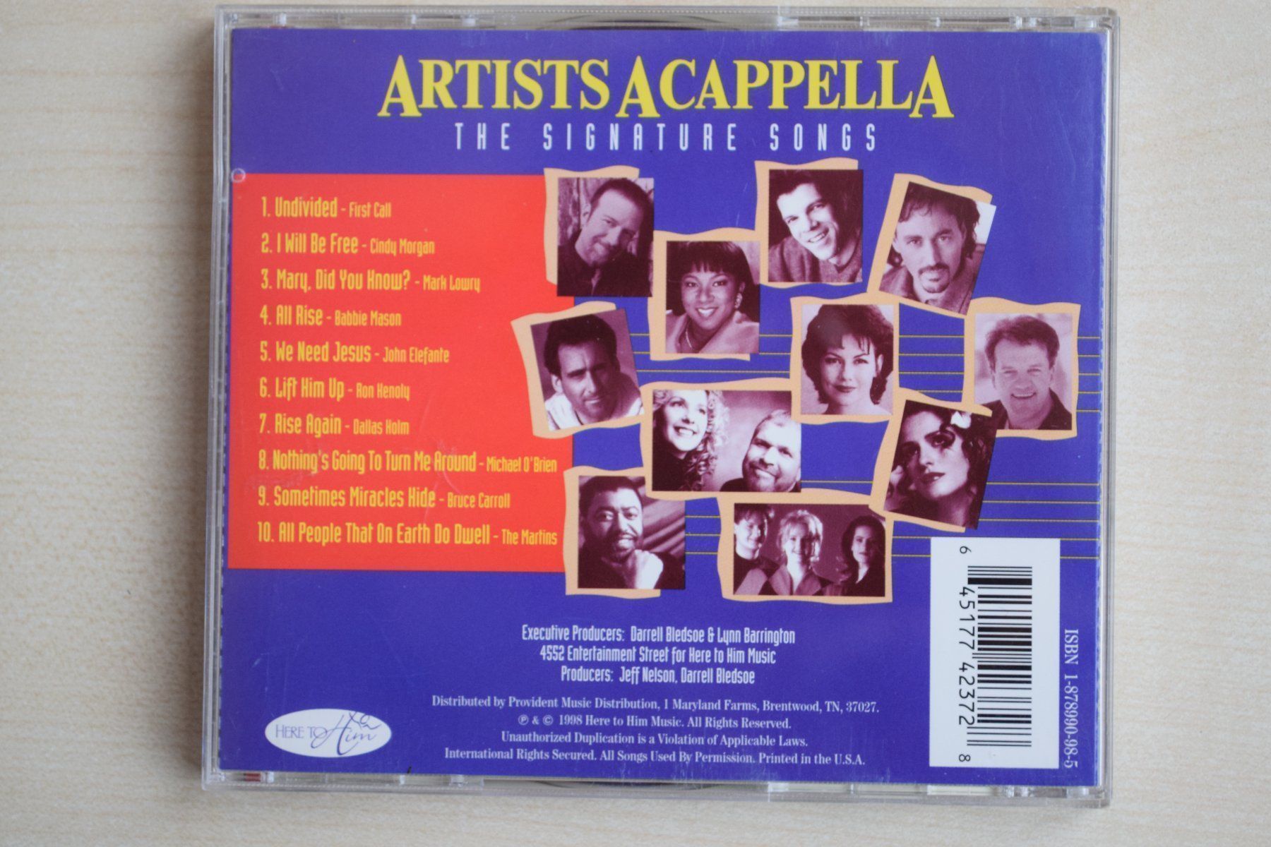 CD: ARTISTS A CAPPELLA (462) – Usato da Reutigen venduto da DONDON55 1