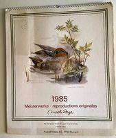 Sammlerstück-Jahres-Wand-Kalender "Meisterwerke 1985"