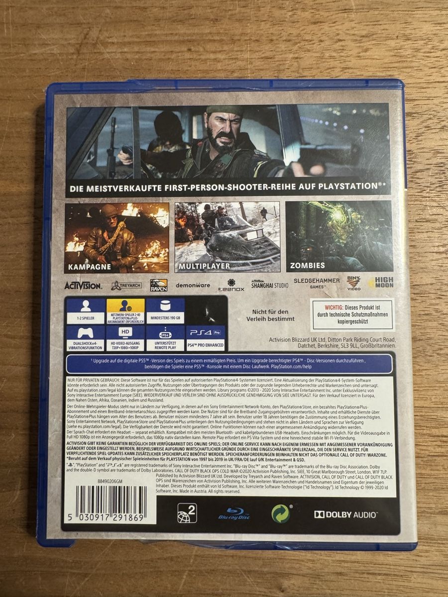 Sony Spiele: Call of Duty: Black Ops Cold War PS4 – Gebraucht aus Bern von tetraodonnie 1