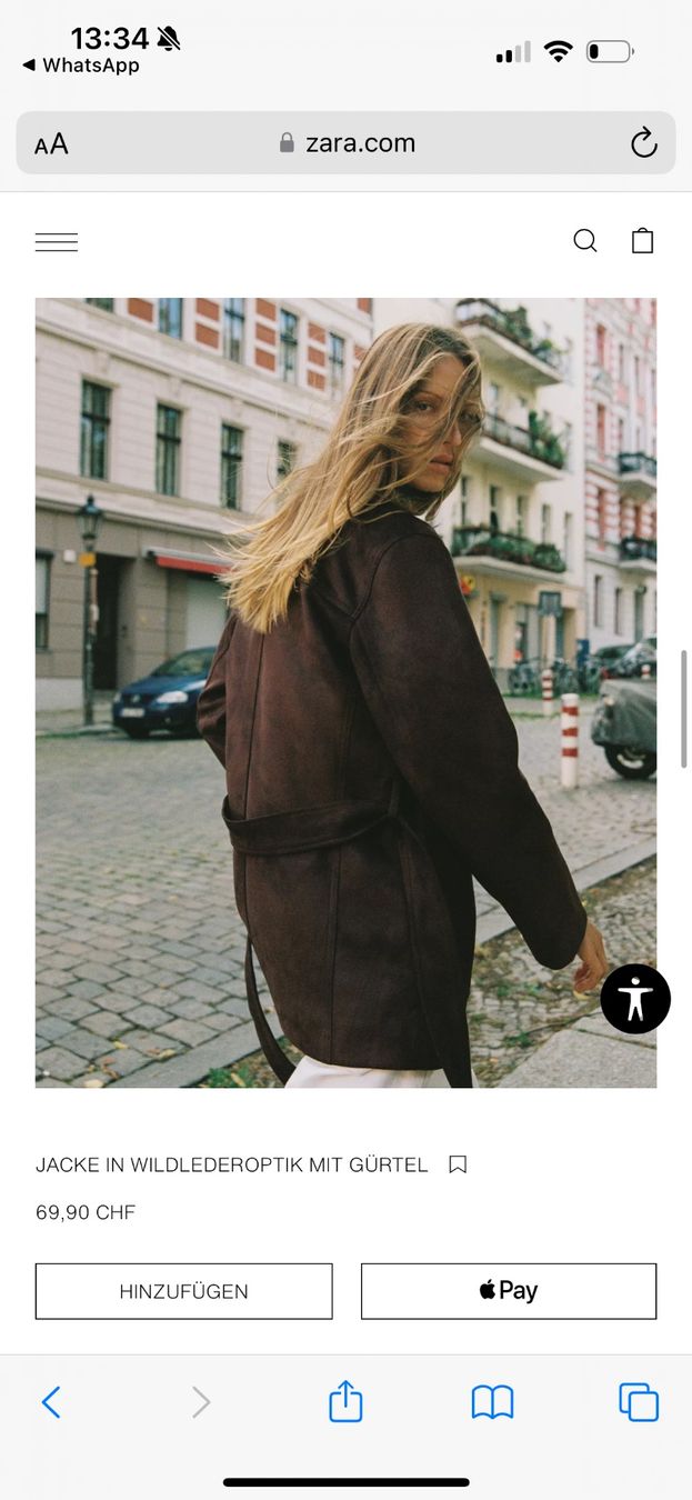 Zara Giacche: Zara Jacke Wildleder Optik – Nuovo (secondo la descrizione) da Zürich venduto da nik_tw2j 4