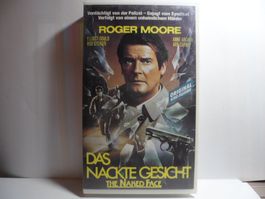 VHS    Roger Moore  DAS NACKTE GESICHT