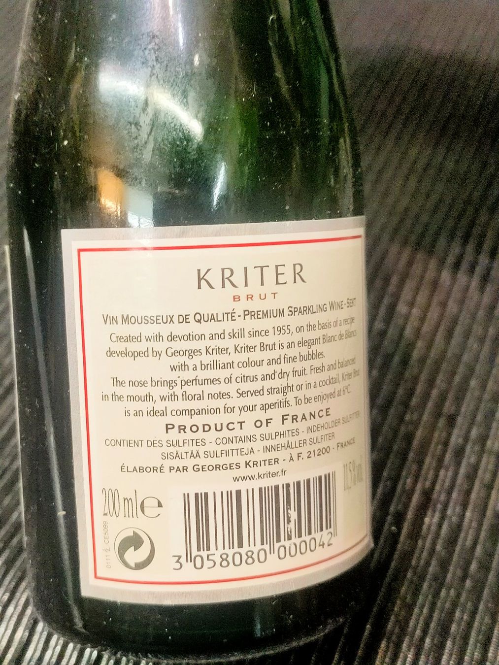 Bevande alcoliche: KRITER BRUT – Nuovo (secondo la descrizione) da Genève venduto da Leboucheoreilles 2