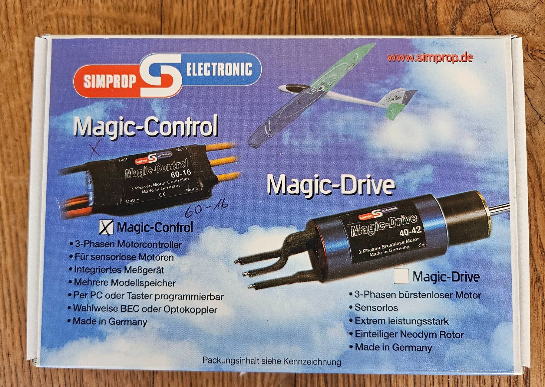 Simprop RC Kits de montage: Simprop Magic Control 60-16 Regler – Neuf avec emballage d'origine à Forch par dpg208