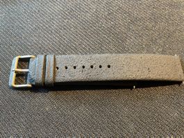 Uhrenarmbändeli, Leder, schwarz