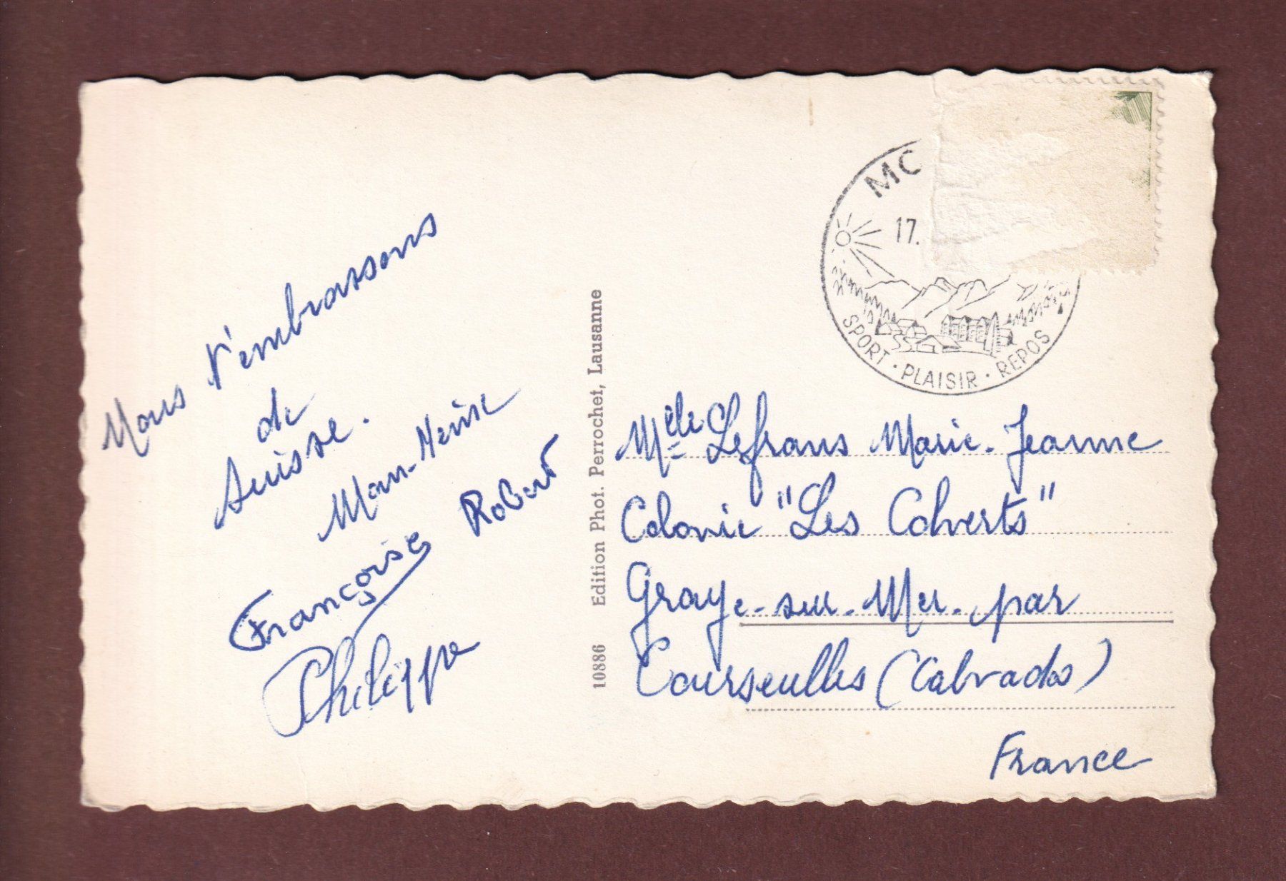 Cartes postales: MORGINS - 4 images // pli // – D'occasion à Pully par nicecards-shop 1
