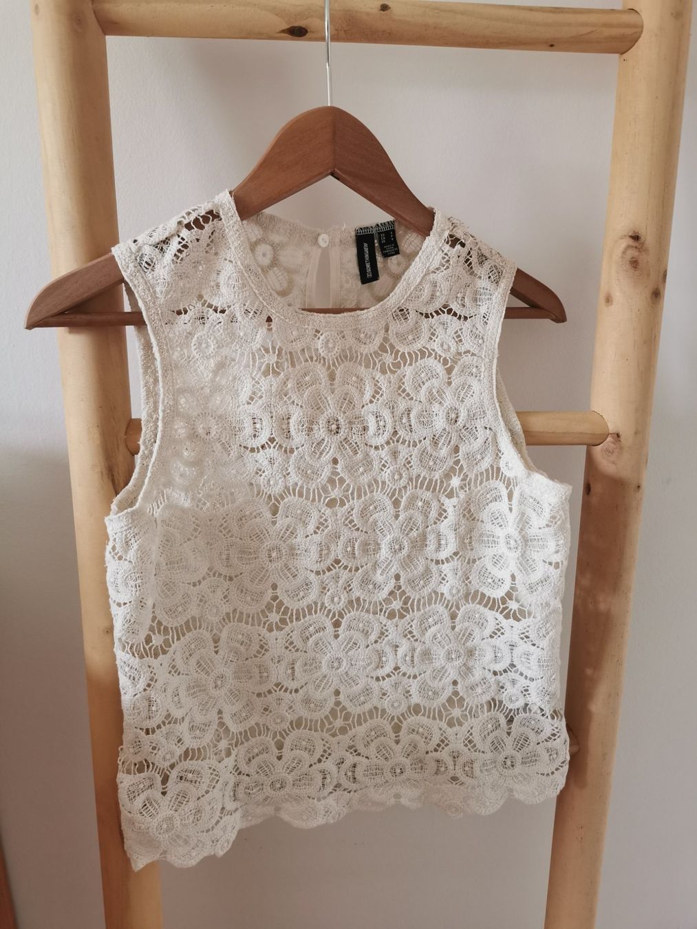 Top: Spitzentop Baumwolle S – Nuovo (secondo la descrizione) da Magden venduto da 7Sibylle