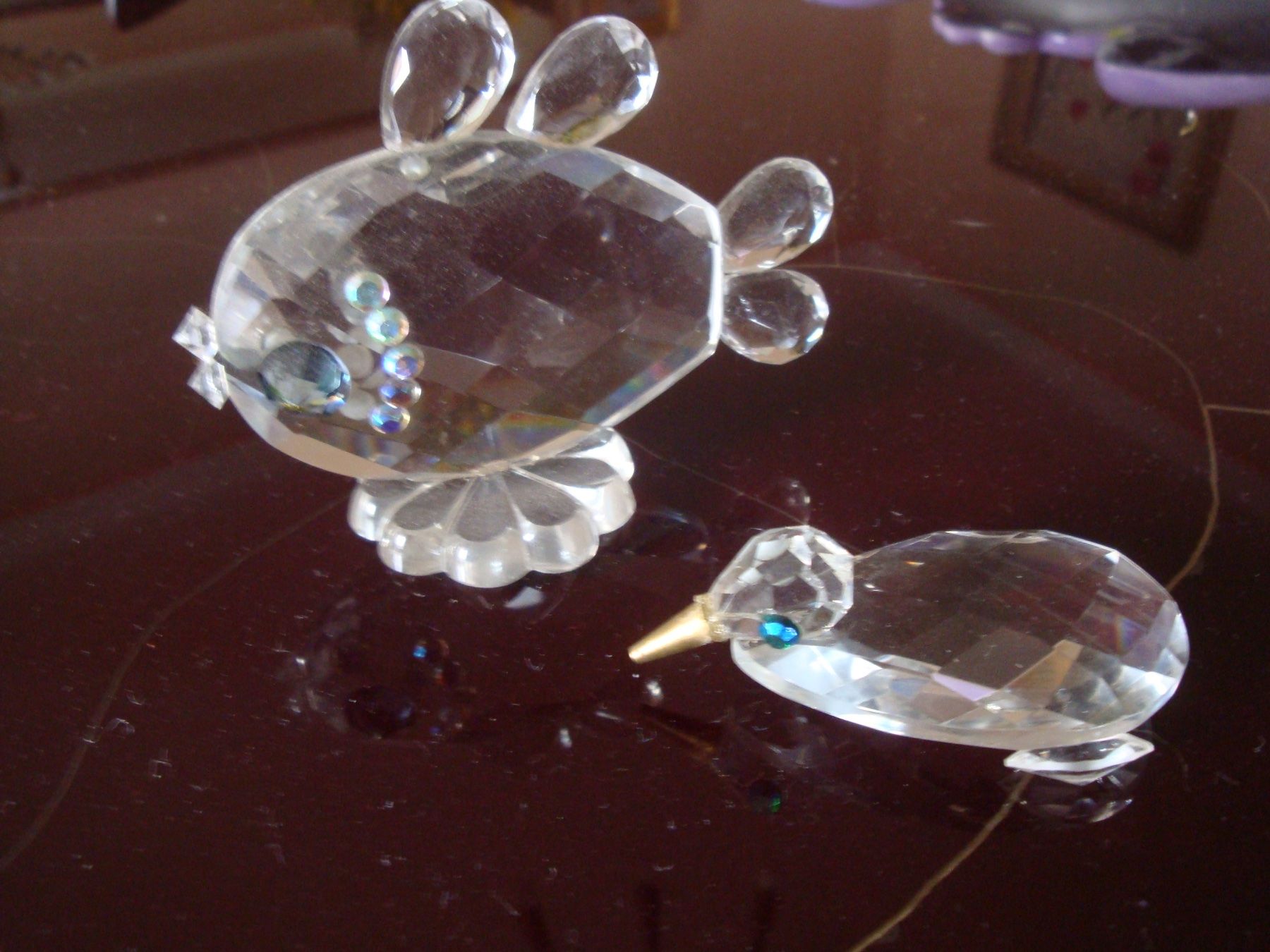 Figuren: 2 Glasfiguren: Fisch und Ente – Gebraucht aus häusernmoos von buc_8ftk