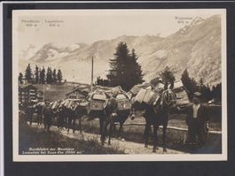 Lomatten bei Saas-Fee  VS    -   alte Ansichtskarte von 1930