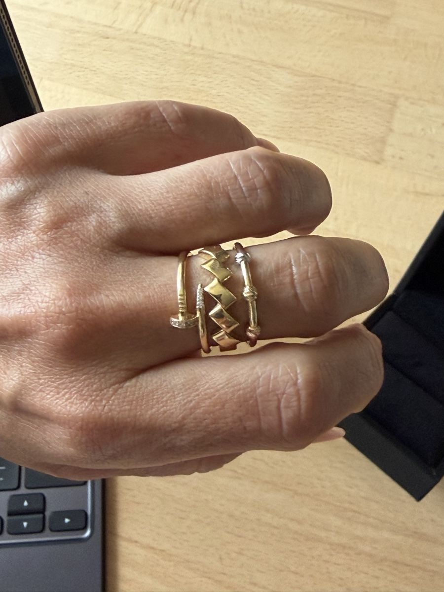 Ringe: Ring Stack  3 Ringe aus 18K Gold  Grösse 51 – Neu und originalverpackt aus Bern von AndrewHM 8