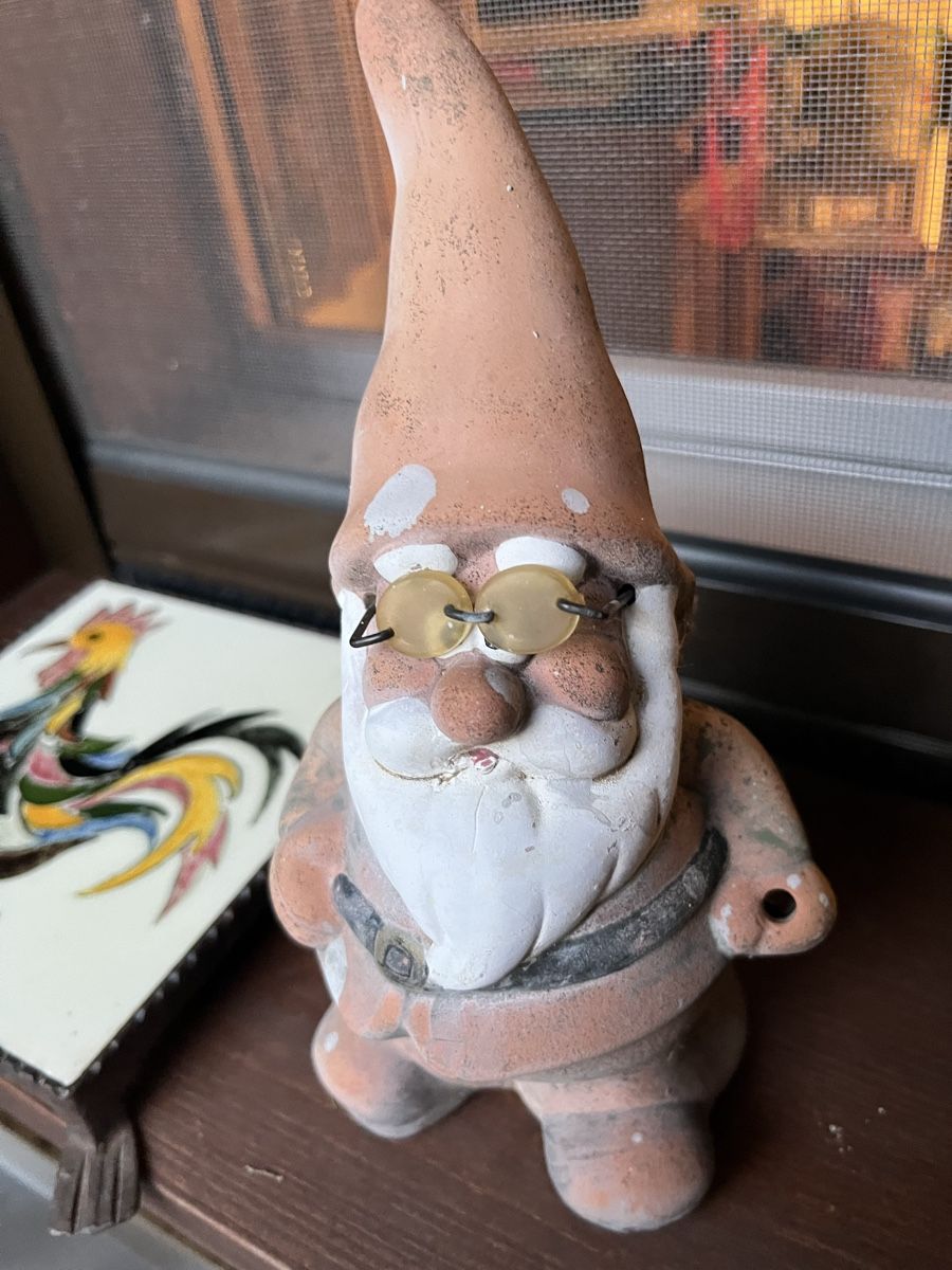 Figuren: Gartenzwerg, Vintage, ohne Farbe, Deko – Gebraucht aus Winkel von Tongabonga 1
