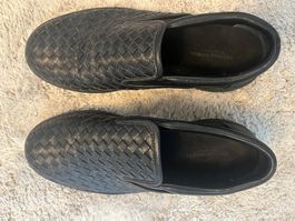 Bottega Veneta Intrecciato Leder Slippers Gr. 42