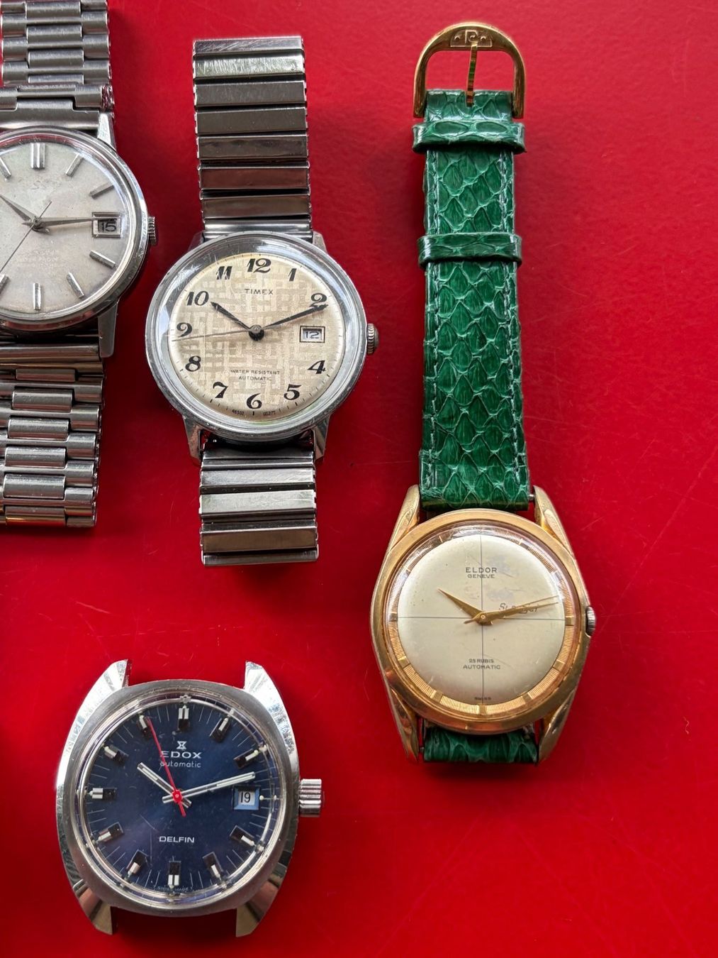 Uhren: Set von 7 vintage Herrenuhren – Defekt aus Zürich von Airflow22 3