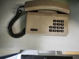 Festnetztelefon Tritel ELV graubraun gebrauchter Zustand