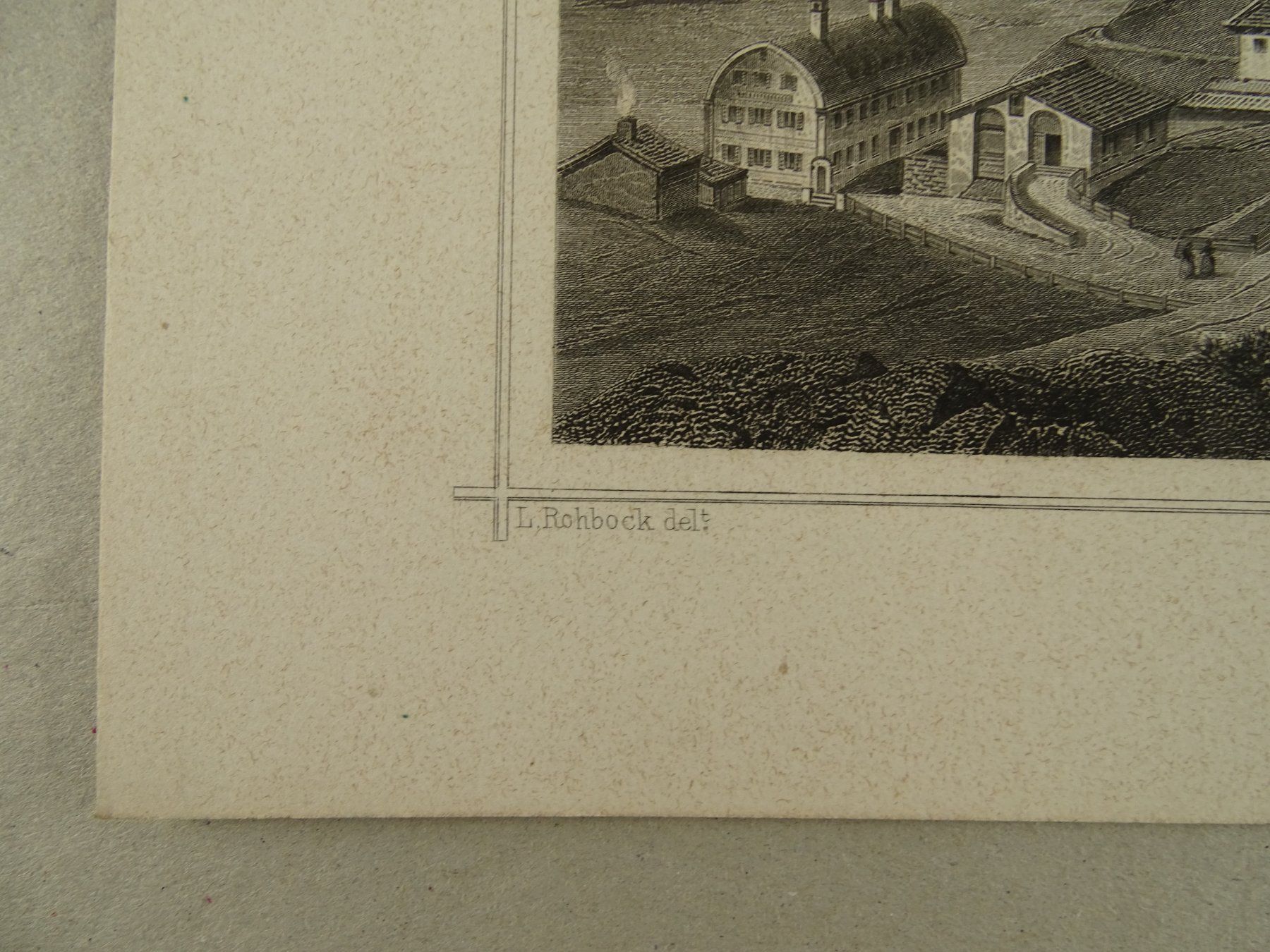 Incisioni: SAMADEN, STAHLSTICH NACH ROHBOCK 1870 – Usato da Grüningen venduto da Kartensammler 6
