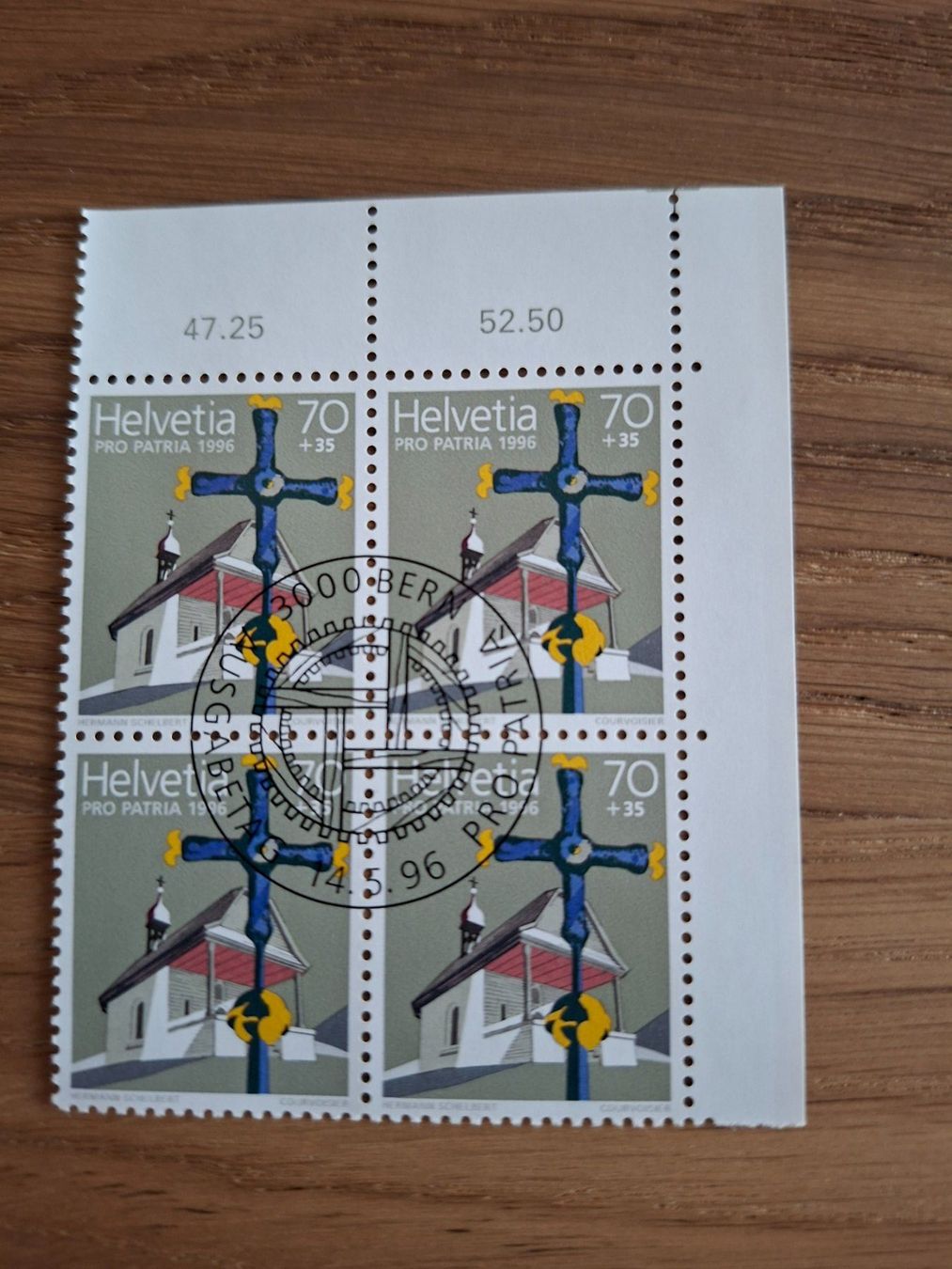 Alle Briefmarken: 4er Blocks: Pro Patria 1996 – Neu (gemäss Beschreibung) aus Hinterkappelen von 1399 2