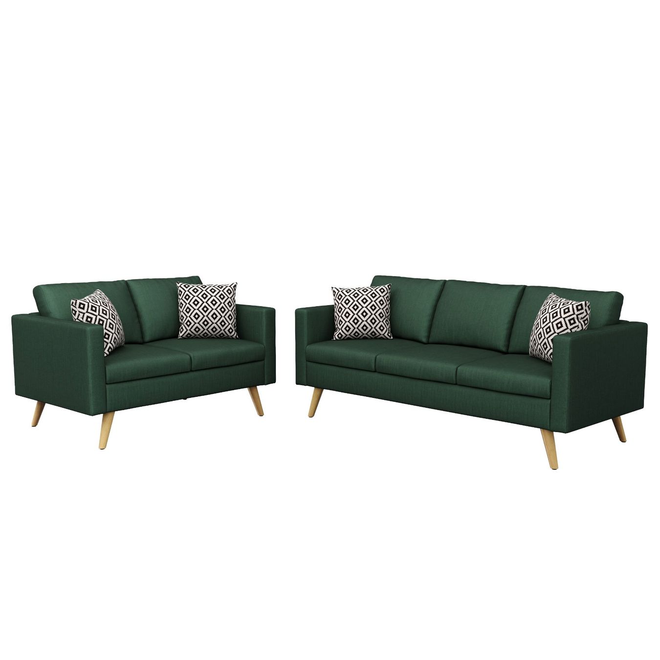 Divani: Sofa Set BLAIR dunkelgrün - Gratis Versand – Nuovo e nell'imballaggio originale da Kleinwangen venduto da meinwarenkorb.ch