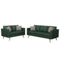 Sofa Set BLAIR dunkelgrün - Gratis Versand