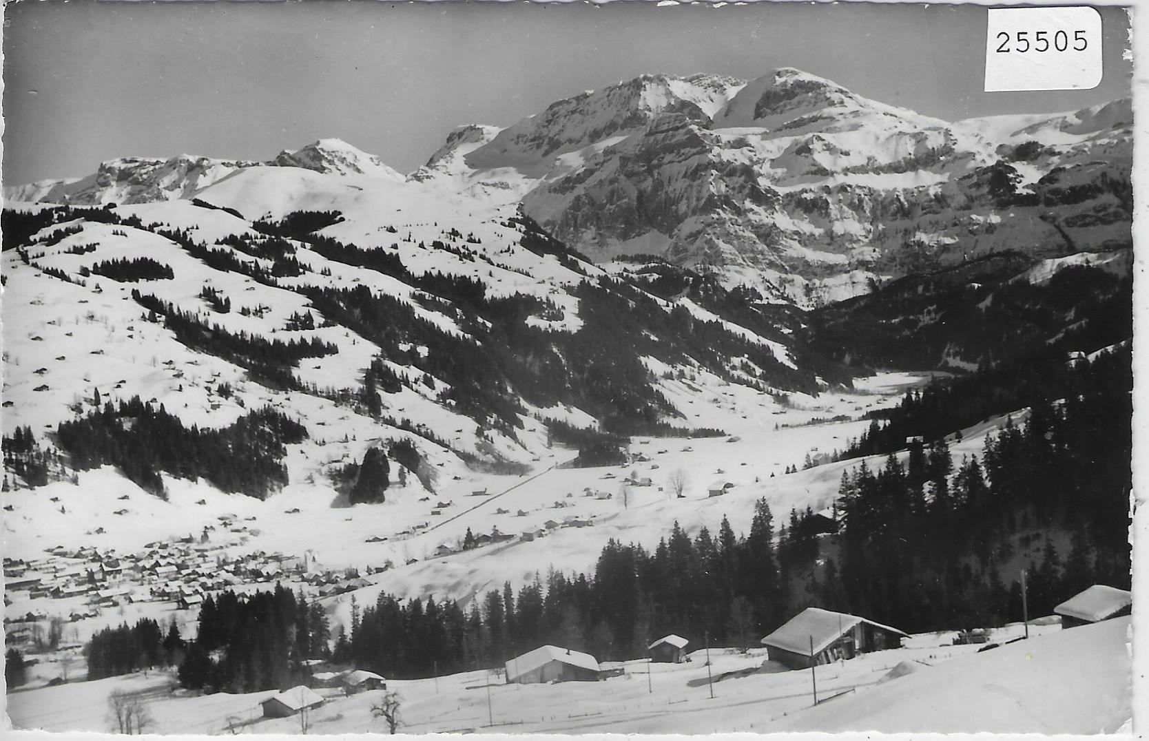 Ansichtskarten: Lenk - Generalansicht im Winter – Antik aus Ettingen von Kartenplanet