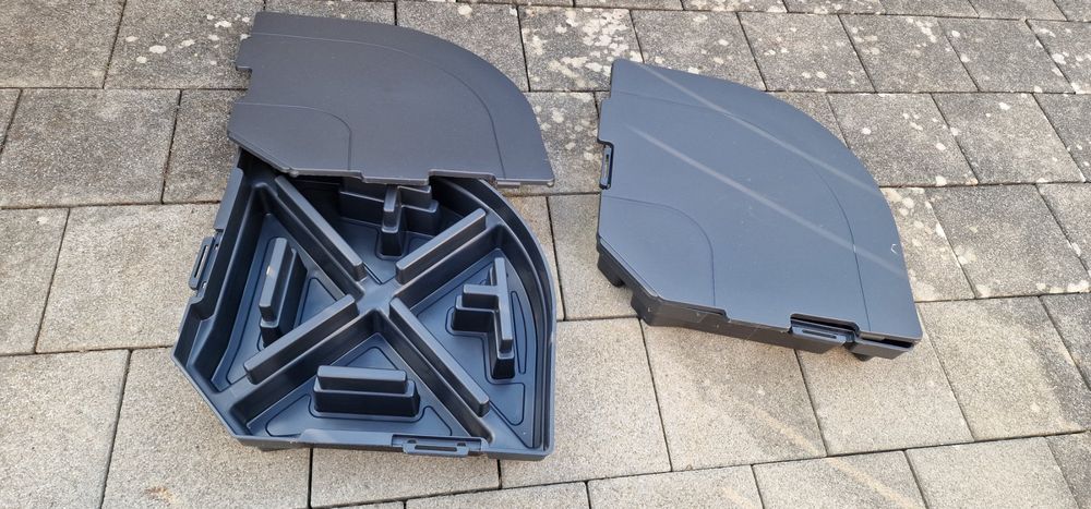4erSett befüllbare Sockel / Gewichte für Ampelschirm Kaufen auf Ricardo
