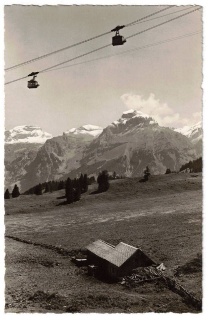Cartoline postali: Engelberg - Luftseilbahn Gerschnialp--Trübsee – Usato da Binningen venduto da Mountainrider