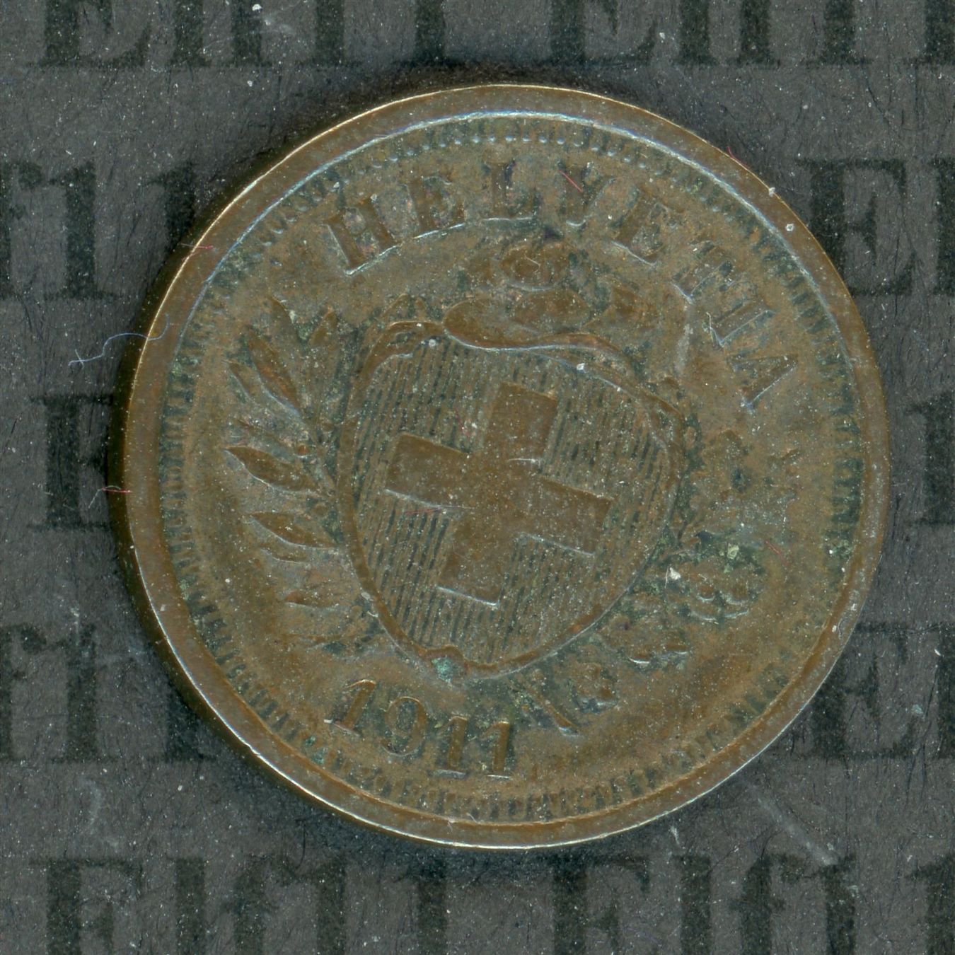 Tutti le monete: CHF___0.01 1911 ss-vz 1 Rappen – Usato da Widnau venduto da Elf11