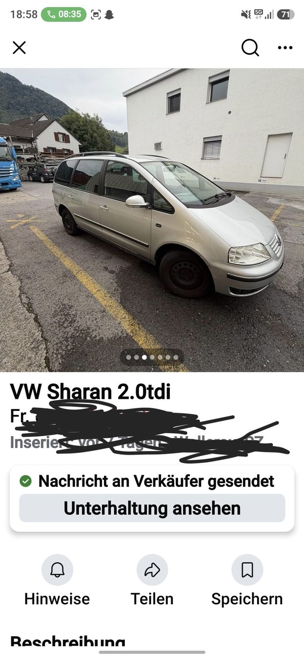 VW Autos: vw sharan – Gebraucht aus uznach von camikj 2