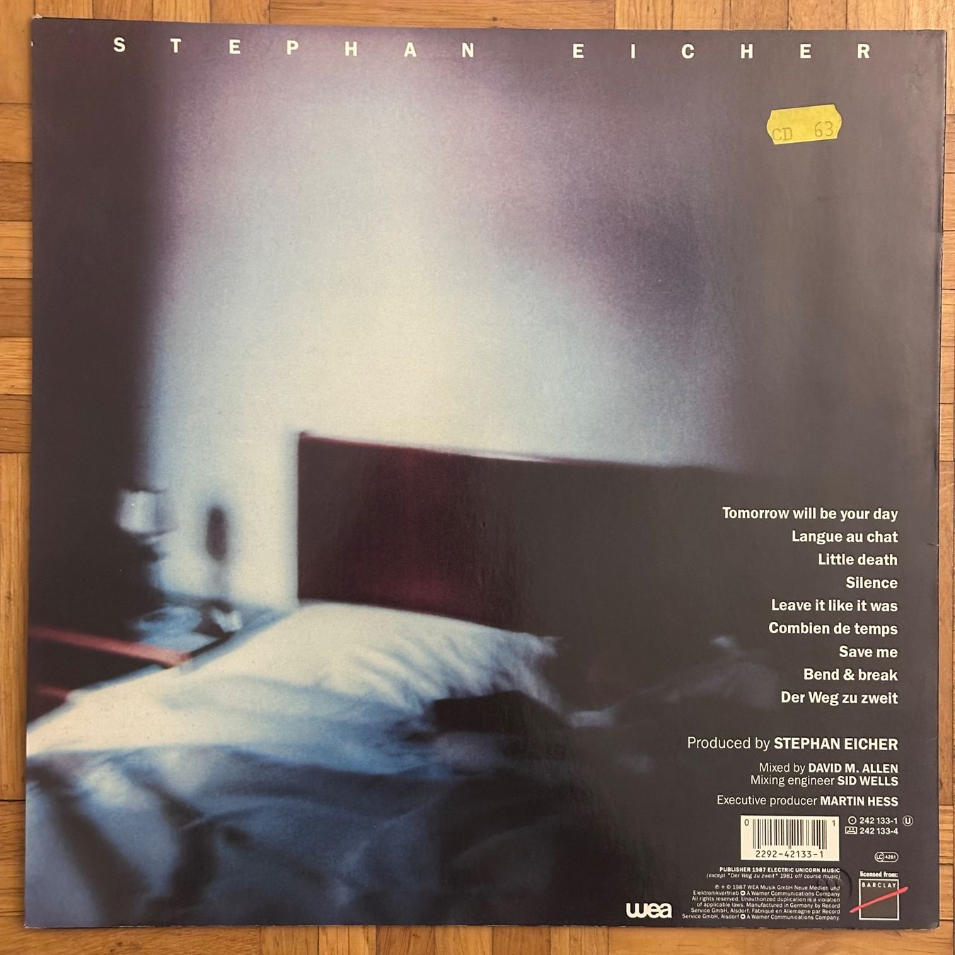 Dischi in vinile: LP - Stephan Eicher - Silence – Usato da Breganzona venduto da Onairda75 1