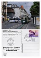 Lausanne St-Paul Post Bahn LEB Bt + Be 4/4 Bus TL NAW 788