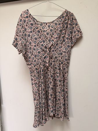 Sandro Seiden Kleid Blumen Print Grösse 38 neu