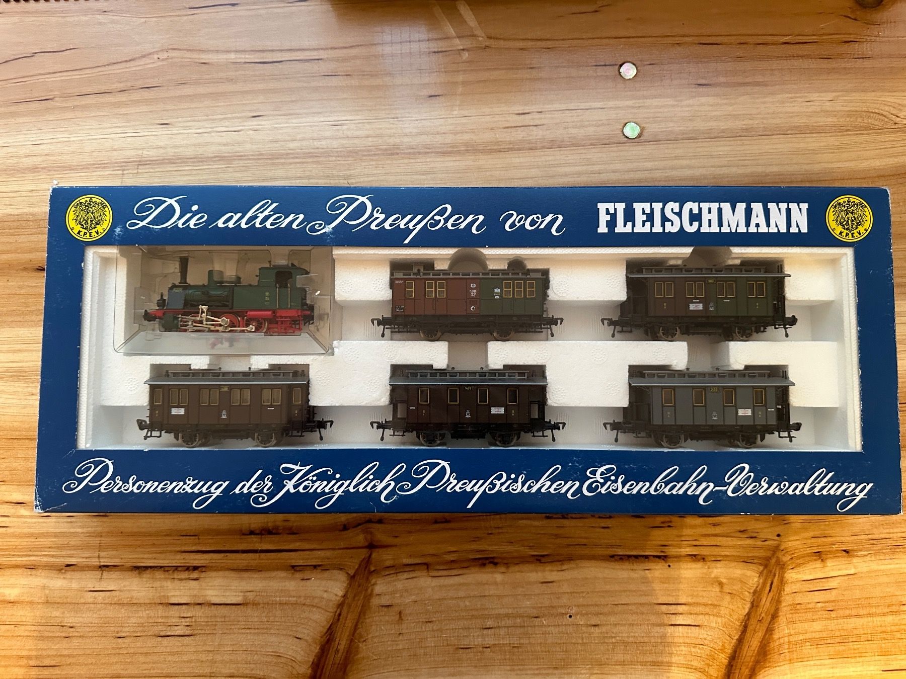 Fleischmann Modellini di ferrovie: Fleischmann Set 4882 -Die alten Preussen – Nuovo e nell'imballaggio originale da Schaffhausen venduto da Danilo-86