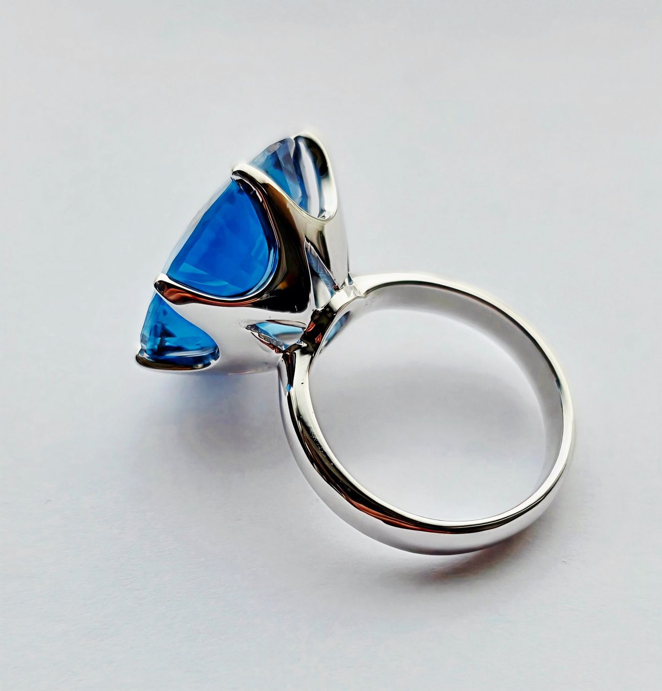 Ringe: Blau Topas Solitaire Fingerring – Neu (gemäss Beschreibung) aus Zürich von Benedikt21 4
