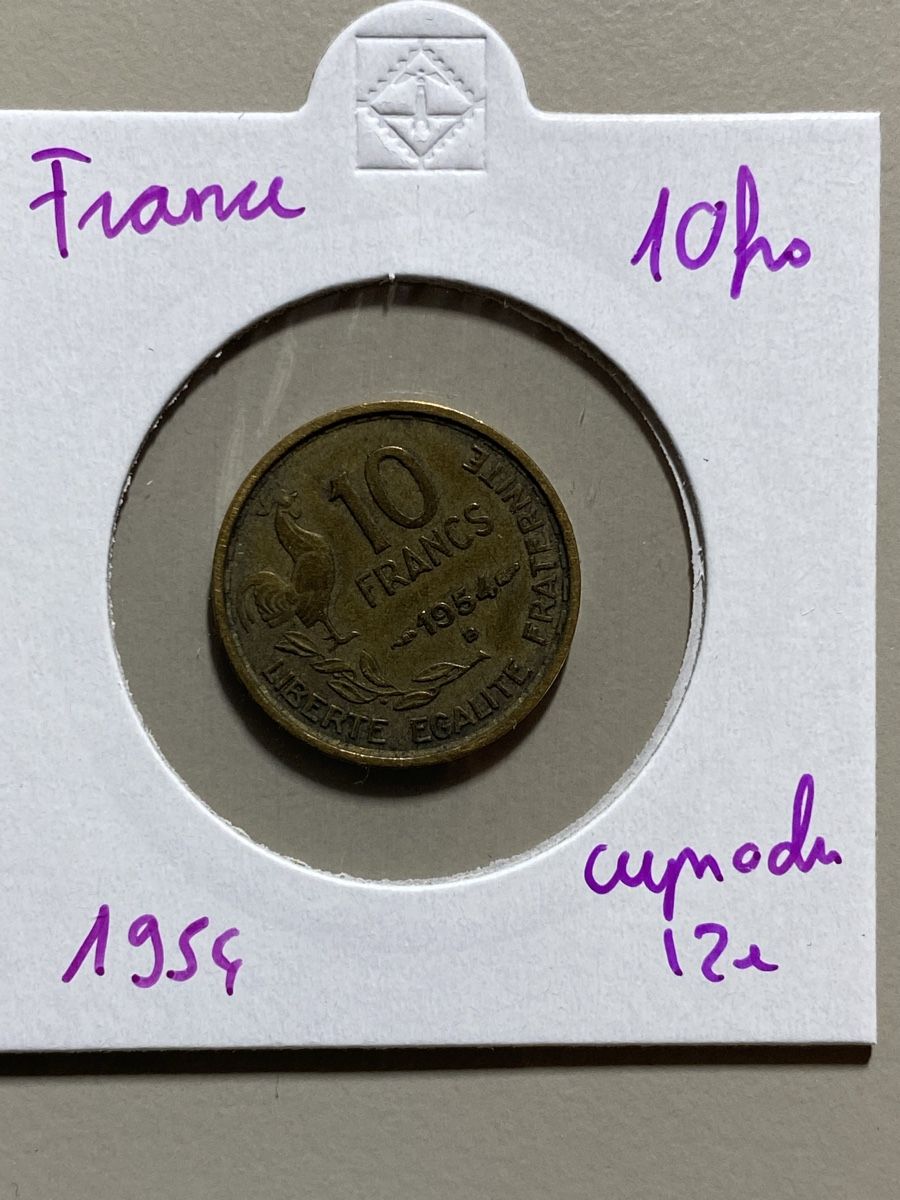 Tutti le monete: France - 10 francs - 1954 – Usato da Payerne venduto da Mike1682