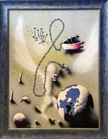 Maximilien Hilpert - Sterben, Öl auf Leinwand, 1990