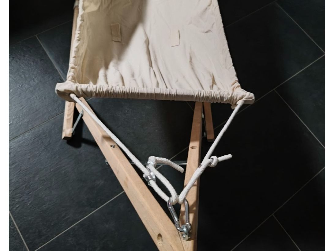 Amache: Baby-Hängematte mit Holzgestell – Usato da Worben venduto da Marcodos 1