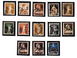 Freimarken Schweiz 1915-1930  > mit neuen Wertaufdrucken