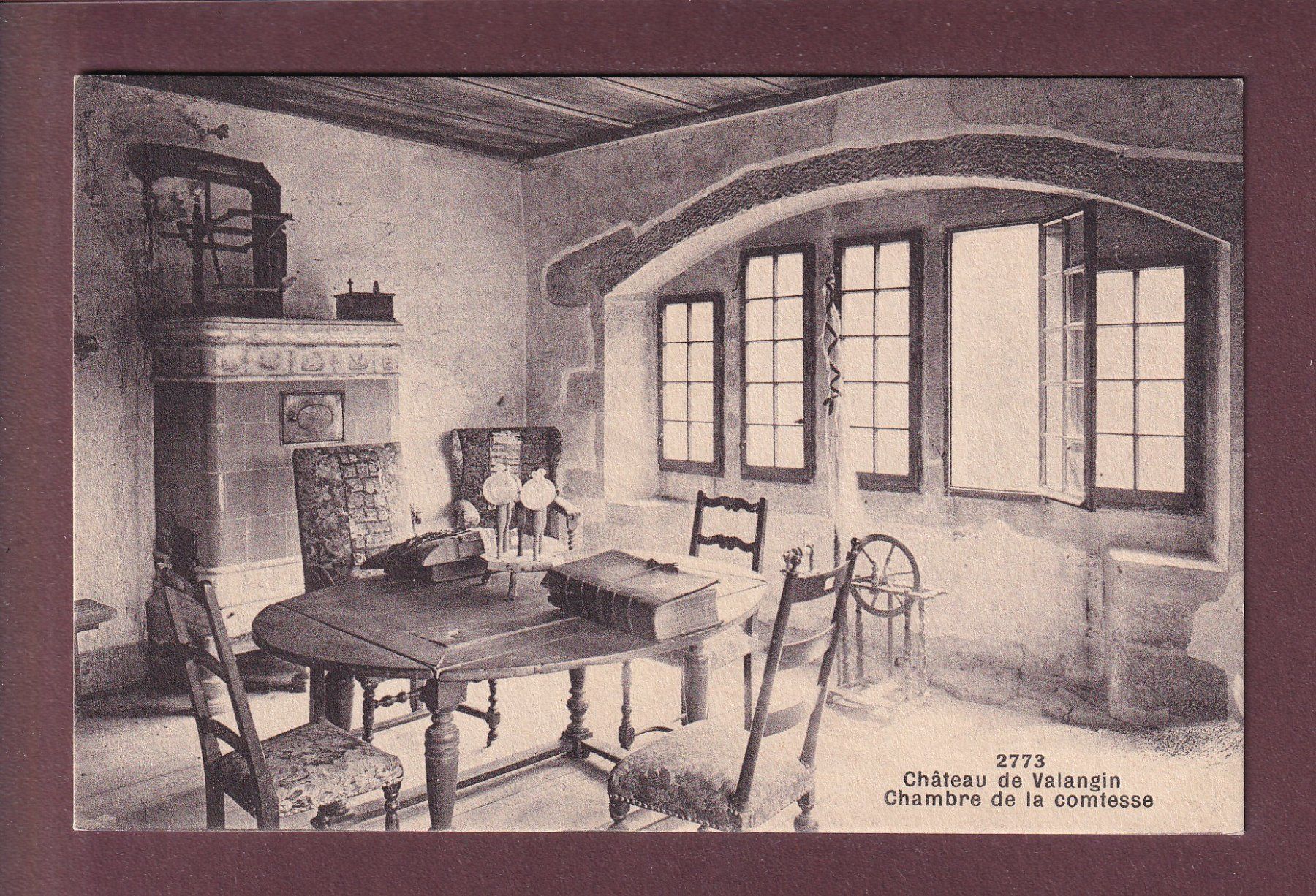 Cartes postales: Château de VALANGIN - Chambre de la comtesse – D'occasion à Pully par nicecards
