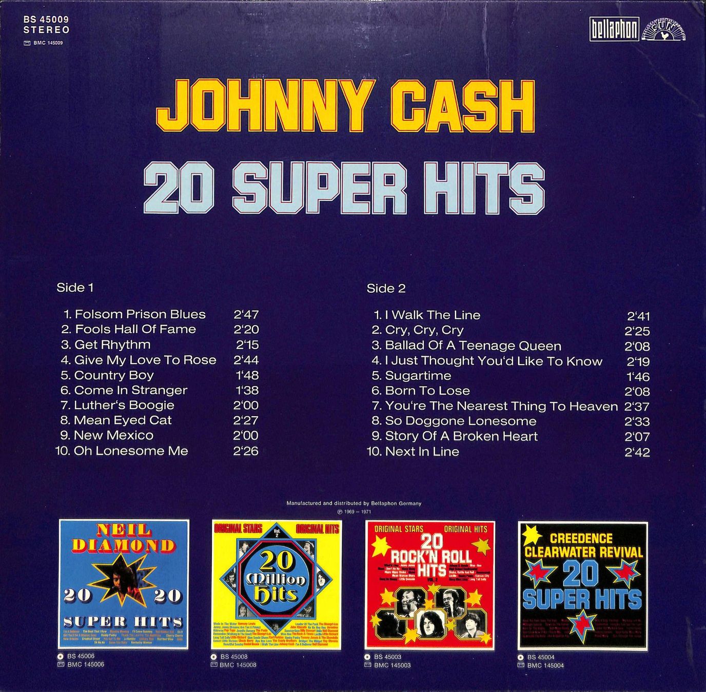 Schallplatten: LP Johnny Cash - 20 Super Hits – Gebraucht aus Trimmis von Beax72 1