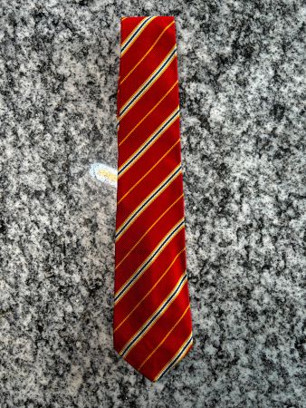 Atkinsons Seidenkrawatte Streifen rot, Made in Ireland