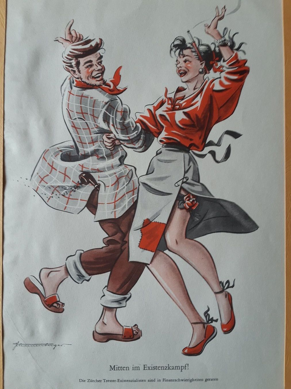 Grafica & Litografie: Nr 20 original Litho Nebelspalter – Usato da Grindelwald venduto da carro5