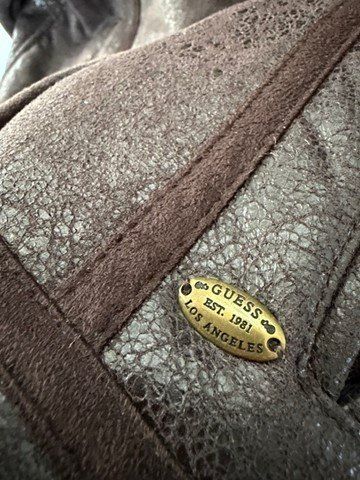 Guess Jacken & Mäntel: Guess Mädchen Lederjacke mit Fell – leichte Winterjacke – Gebraucht aus Mehlsecken von Helly21 2