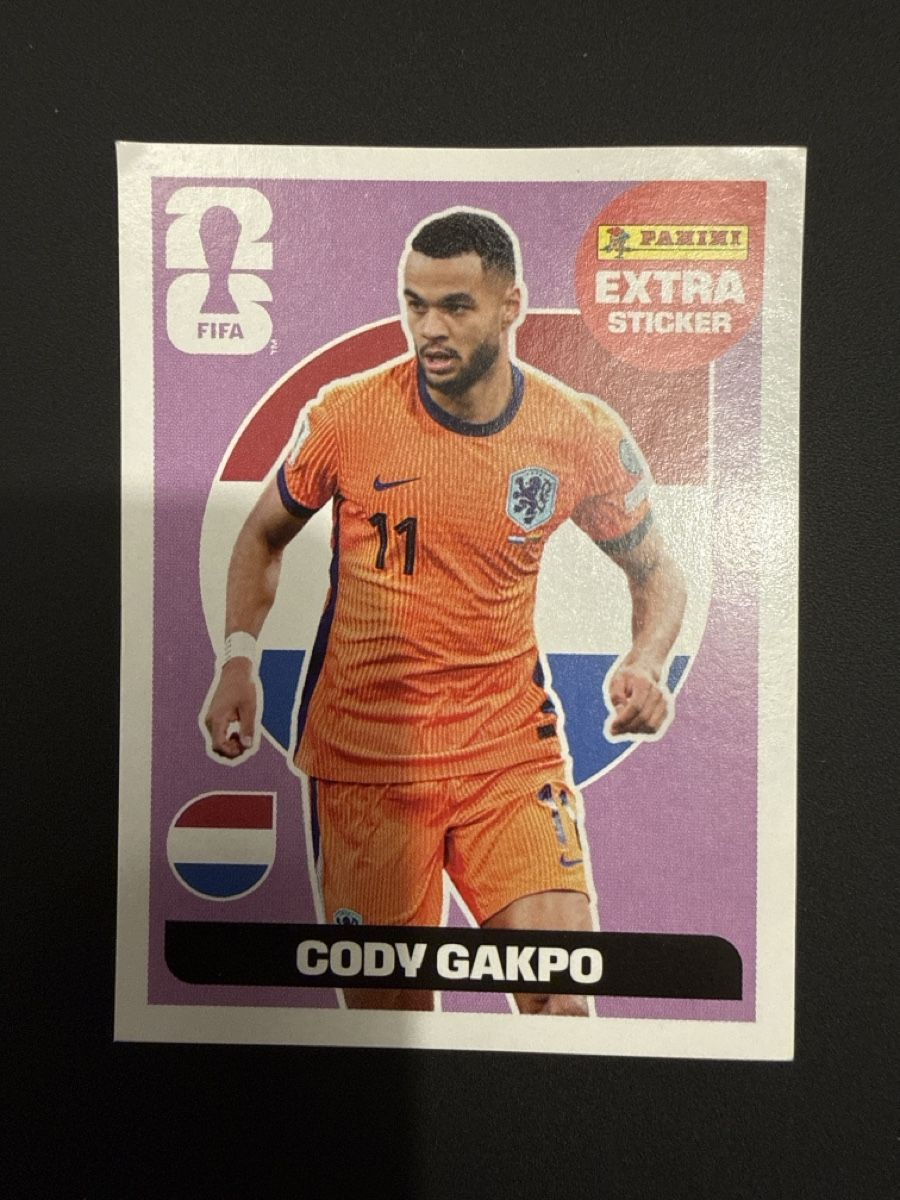 Panini Carte collezionabili: Cody Gakpo Extra Sticker Panini – Nuovo (secondo la descrizione) da Toffen venduto da Larsl07