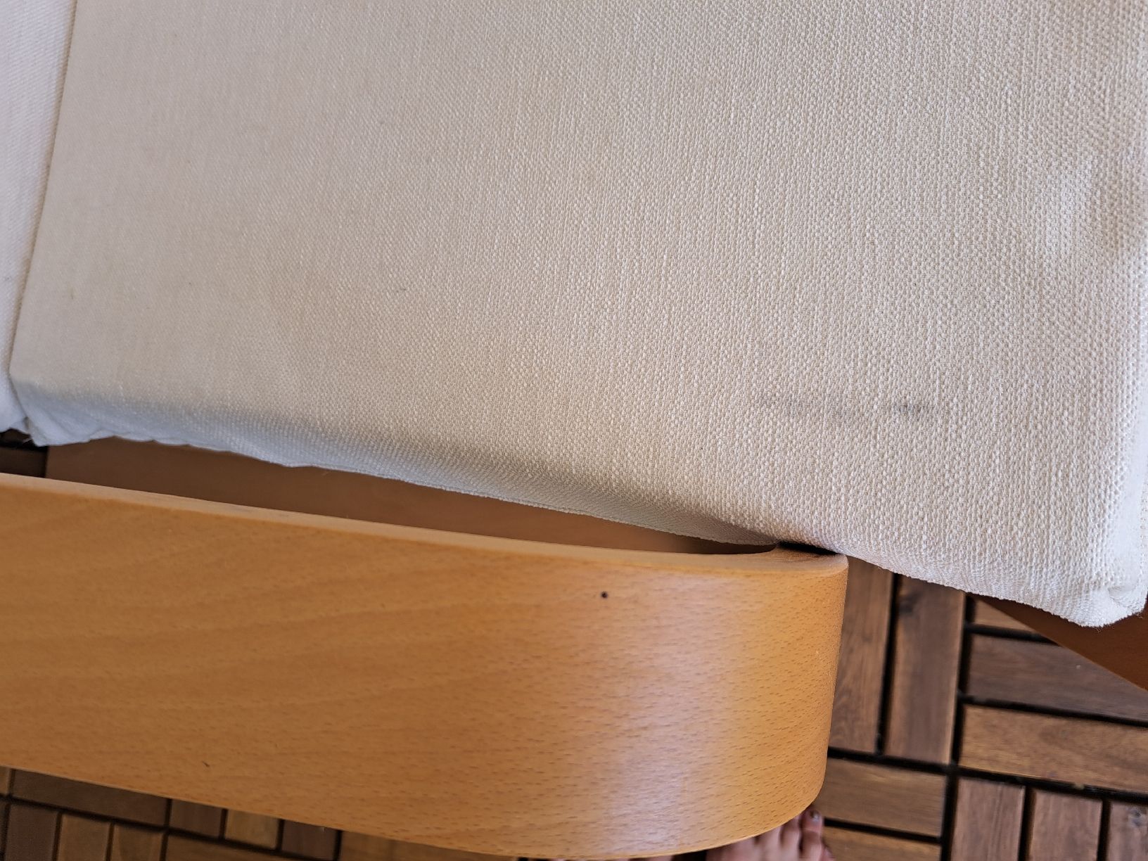 Ikea Poltrone: Sessel Poäng inkl. Hocker mit cremeweissem Bezug  – Usato da Winterthur venduto da ang_d9dq 2