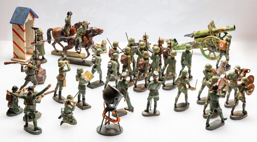 Figurine LINEOL Soldat Allemand – RAD Im Dienstanzug, échelle 1/22,5 (75mm)
