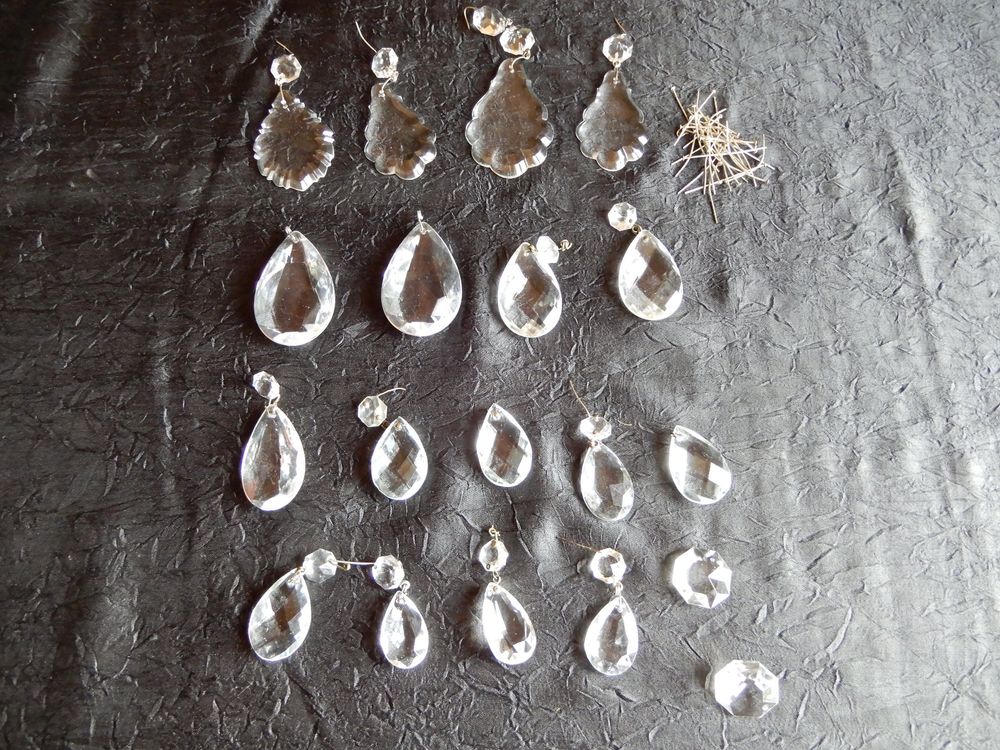 Bonuci Kristall-Bobeches Für Kronleuchter - 6 Stück, 10,2 Cm Durchmesser, Mit 4 Seitenlöchern & Anhängern, Dekorativ & Praktisch