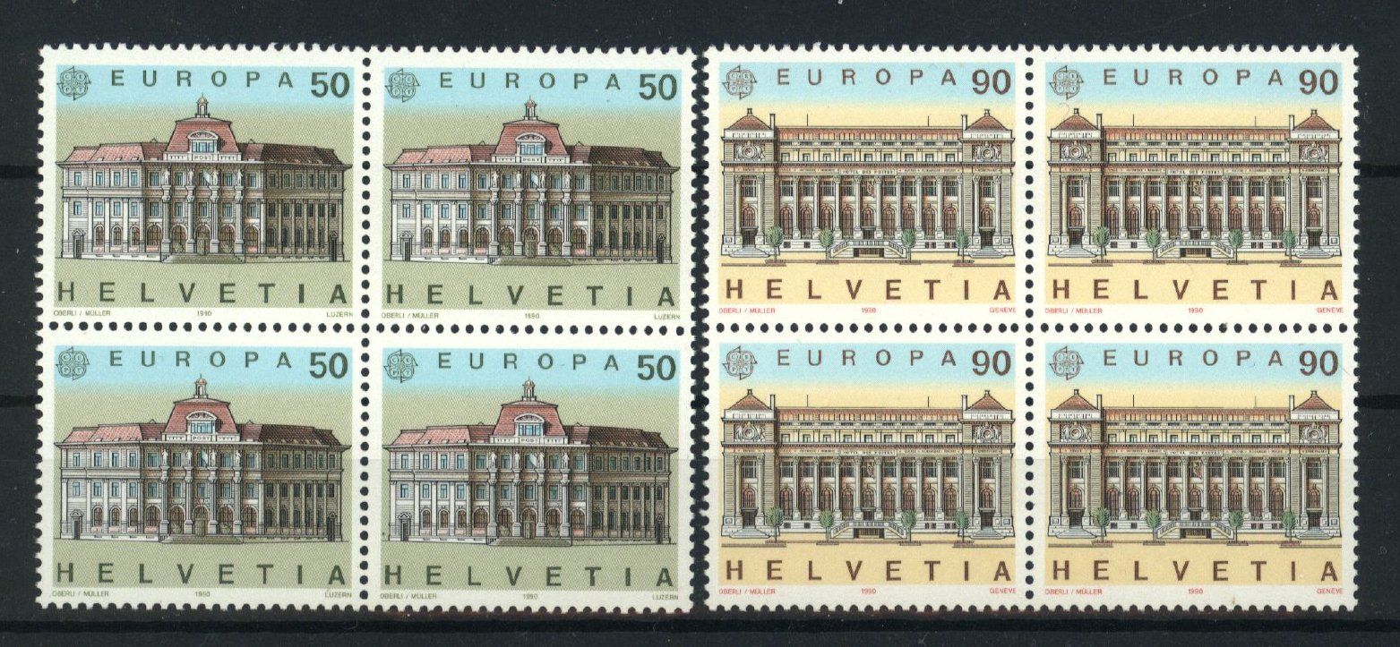 Tutti i francobolli: 1990, Europa, Viererblöcke ** – Usato da Willisau venduto da Vollstempel