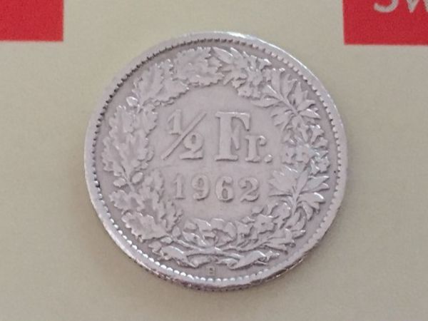 Toutes les monnaies: 1/2 Franken 1962 -vz – D'occasion à Elsau par herbybay
