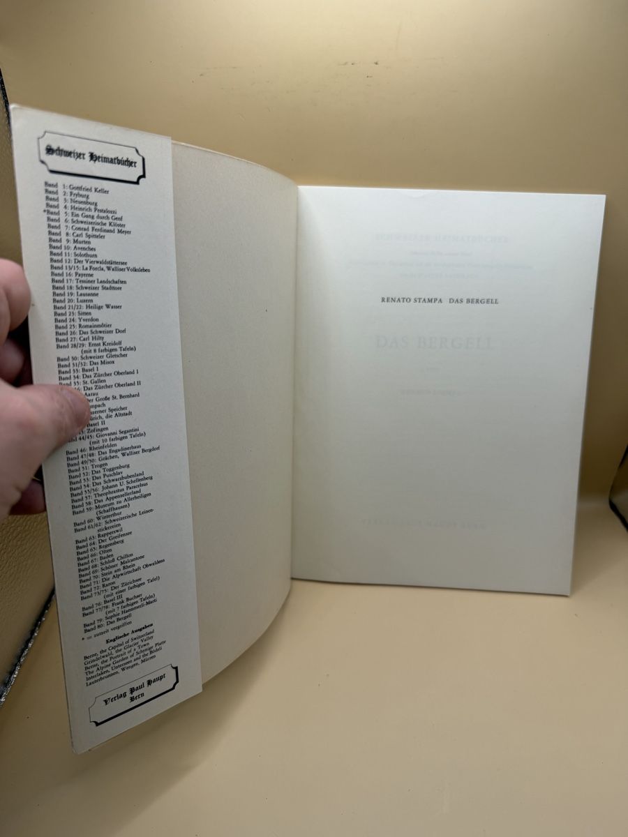 Libri: Das Bergell – Schweizer Heimatbücher – Usato da Genève venduto da sho_67qj 2