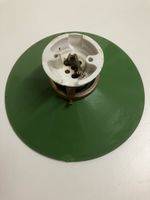 Alte grüne Lampenschirm Deckenlampe Emaille 