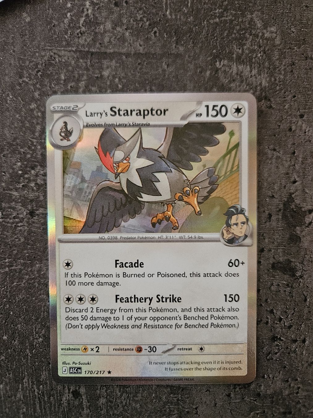 Pokémon Carte collezionabili: Larry's Staraptor ASC EN 170/217 – Nuovo (secondo la descrizione) da Aarau venduto da san_pb85