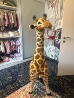 Plüschgiraffe gross stehend braun gefleckt guter Zustand